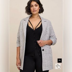 Torrid Studio Double Knit Boyfriend Blazer